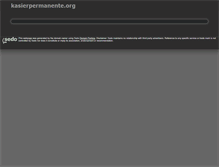 Tablet Screenshot of kasierpermanente.org
